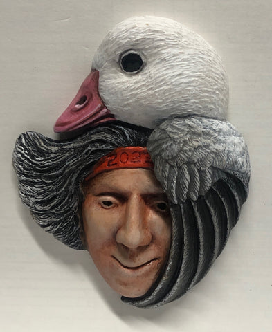 Ross's Goose with a Survivor 2023 Christmas Tree Ornament