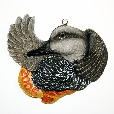 Gadwall Duck Christmas Tree Ornament